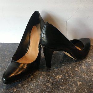 Vince Camuto Black Leather Pump KARDI Size 9